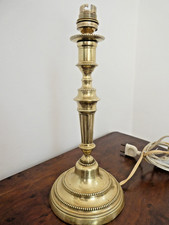 Bougeoir/ Flambeau Louis XVI en bronze doré monté en lampe