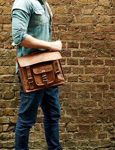 Sac cuir épaule hommes - cuir,
