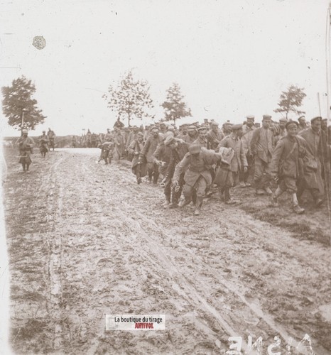 Prisonniers allemands aisne - prisonniers,