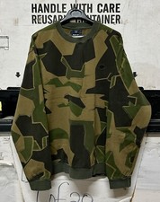 GENUINE ARKTIS X FRED PERRY SWEATSHIRT AK WOODLAND CAMO EX COND !!!!! X-LARGE