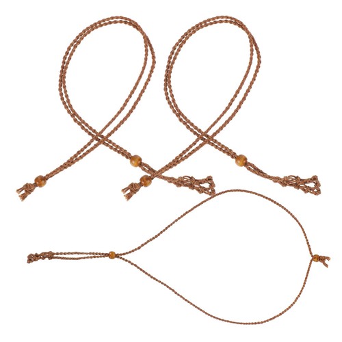 Hand woven coffee wax necklace - coffee,