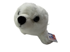 Peluche Phoque Blanc L 20 Cm