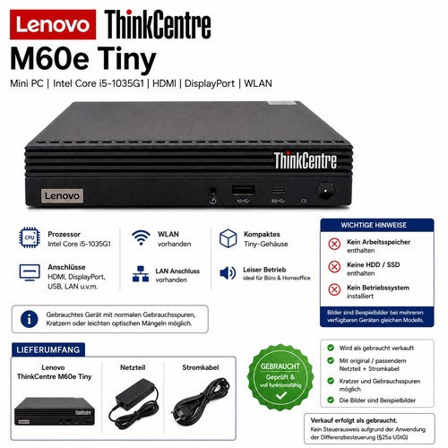 Lenovo thinkcentre m60e mini - lenovo,