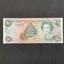 ÎLES CAÏMAN: 5 Dollars 1991