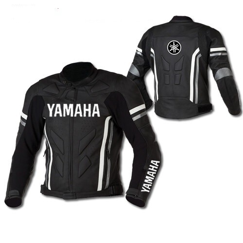 Yamaha veste motard cuir - en,