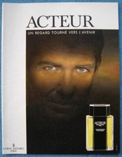 Publicité Papier - Eau de Toilette "Acteur" de Loris Azzaro de 1990