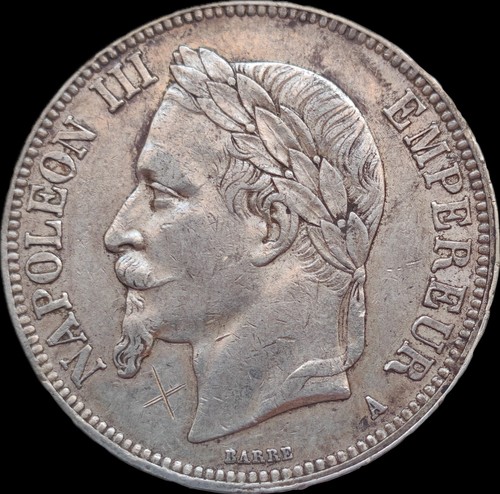 Second empire francs 1867 - 5,