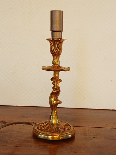 Pied lampe bronze doré - pied,