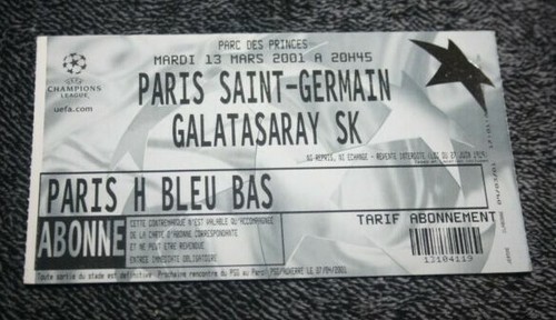 Ticket psg galatasaray - galatasaray, ))