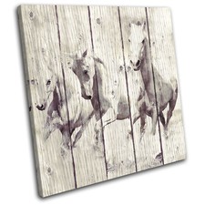 Horse Painting Vintage Animals