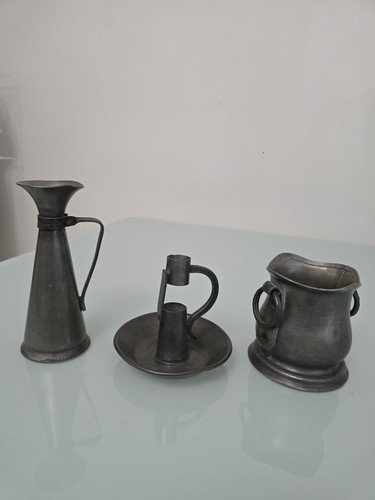 Lot objets étain - d'objets,