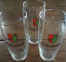 Lot 3 Verres à Bière COLMAR Brasserie d'ALSACE 
