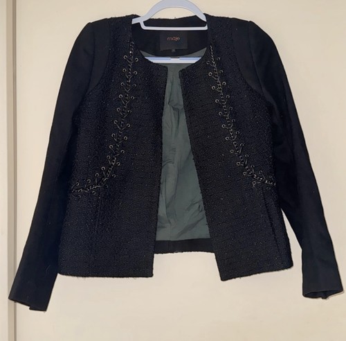 Maje veste femme noire - , sans