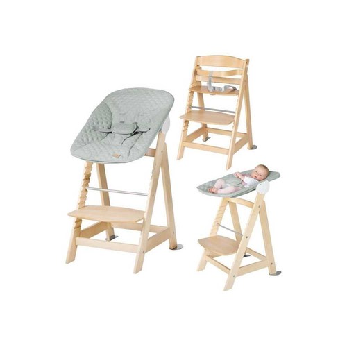 Chaise haute évolutive 1 - haute, 2-en-1
