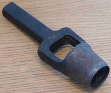 ancien OUTILS emporte piece LAME à frapper 38mm DECOUPE de CUIR cordonnier BOIS