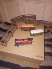 LOT HORNBY O/0 LOCOMOTIVE 3.1225 + VOITURES VOYAGEURS JEP  + 11 RAIL