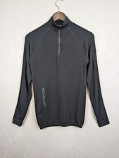 Couche de base noire à manches longues col zippé thermique Ortovox taille M