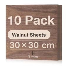 Contreplaqué Noyer 3mm Lot de 10300 x300mm Planche Bois Brut Bouleau Panneau ...