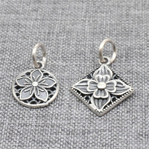 Breloques argent sterling - 4, en