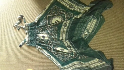 Robe foulard vert bouteille - vert, a