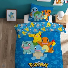 Pokemon Goodbye Parure de lit Enfant 1 Personne | 100% Coton | Oeko-TEX |