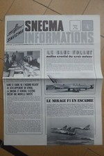 JOURNAL SNECMA 203 3/74 CFM CFM56 BANC VOLANT MOTEUR FALCON CARAVELLE M53 VULCAN