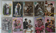 Lot 10 Cartes Postales Anciennes Fantaisie Sainte catherine