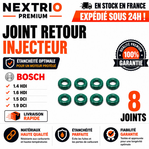 Joint injecteur fuite retour - 8,