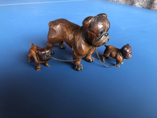 Chiens bois sculpté chien - chiens,