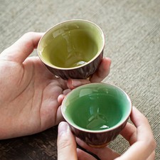 Petit Tasse Thé Bol Porcelaine Céramique Kung Fu de Thé Vaisselle Japonais Rétro