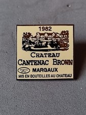 Pin's vin Chateau Cantenac Brown 1982, Margaux. EGF