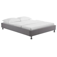 Lit futon double nizza gris - lit,