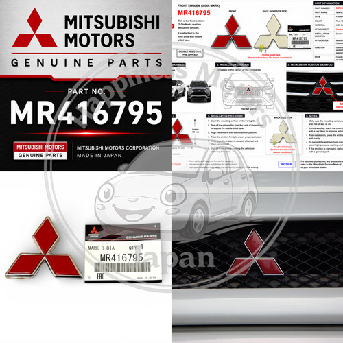 Mitsubishi genuine oem front - mitsubishi,