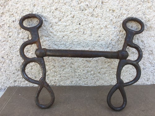 Ancien mors cheval - en, fer
