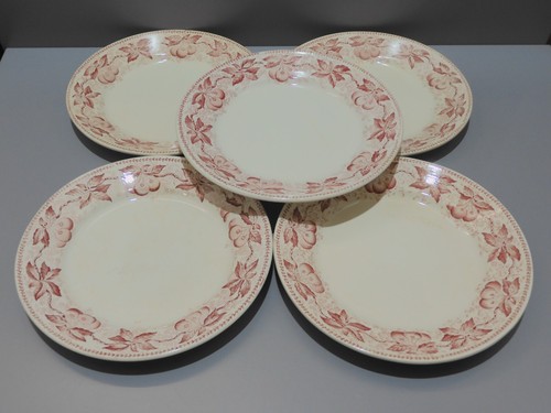 Assiettes plates demi - -5,