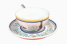 Tasse / Soucoupe à déjeuner  Faïence Henriot Quimper France