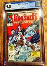 PUNISHER WAR JOURNAL 7 feat WOLVERINE Marvel 7/89 CGC 9.8 Jim Lee Cover