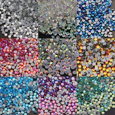 Strass hotfix dos plat cristal - strass,
