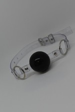 Black Silicon Ball Gag with