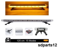 Rampe Lumineuse LED Orange 12V 24V 120cm Gyrophare Flash Strobo+ Module Commande