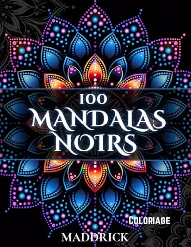 100 mandalas noirs livre - 100, noirs: