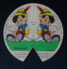 étiquette LES AMIS DE MICKEY Fromage MERE PICON WALT DISNEY 60's / PINOCCHIO (3)
