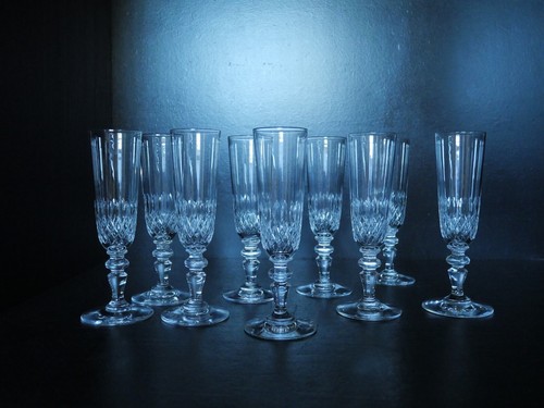 Flute champagne cristal - 1, à