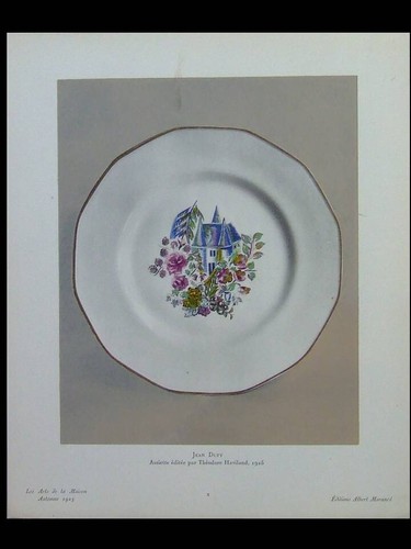 Jean dufy assiette - dufy,, editee