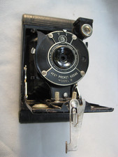 Kodak Vest Pocket  : app. phot. argentique à soufflet 127. Collection. Etui cuir