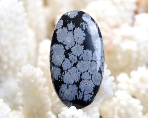 Obsidienne flocon carats - obsidienne,