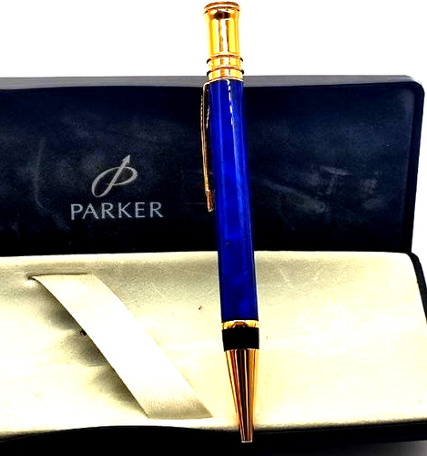 Parker duofold blue - duofold, marble