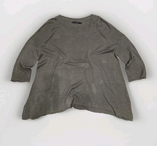 Tunique élégante femme Gudrun Sjoden style kimono Lagenlook 100 % lin taille XL