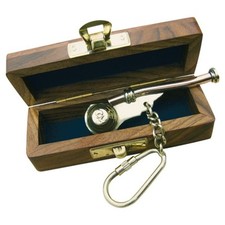 Sifflet de bosco Laiton/cuivre - Coffret Bois Alciumpeche