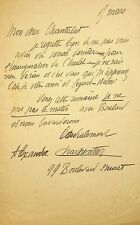 ✒ L.A.S Alexandre CHARPENTIER sculpteur - inauguration monument Nicolas CHARLET